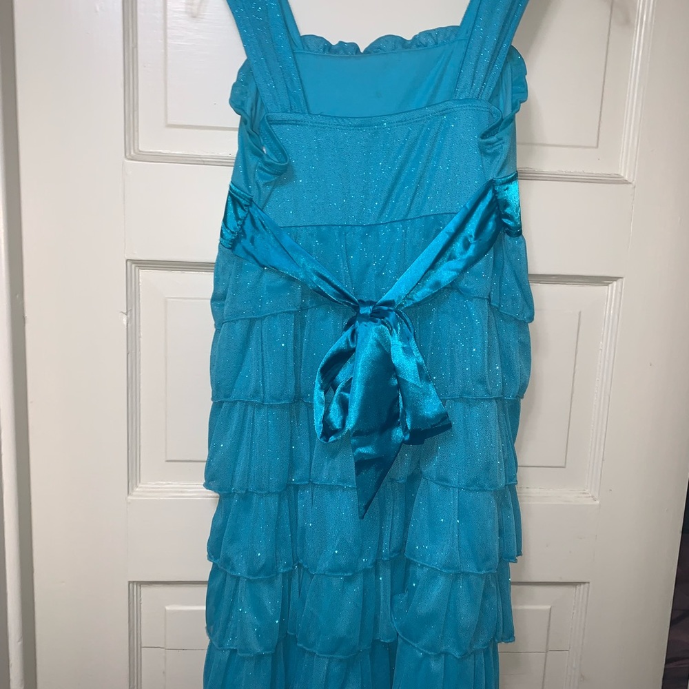 Blue sparkled girls dress